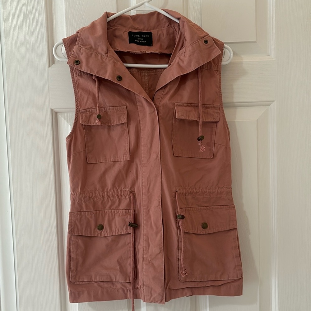 Love Tree Pink Utility Vest - Picture 6 of 6